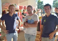 Johan van der Spek van Ajuin te midden van Danny de Jonge en Daan Kempenaar van PPA
