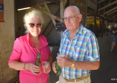 Ingrid en Roel Heida. Roel is 80 jaar en nog altijd volop actief als uiencommissionair
