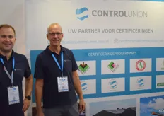 Patrick van der Riet en Erik Schipper van Control Union. Een certificeringsbedrijf.