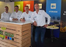 Willem Wiersma, Dirk Braad, Jouke van der Meer, Wytse Oosterbaan van APH Group. Zij leveren efficiënte oplossingen voor de agro-industrie.