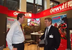Peter Muyssen van Dewulf in gesprek met Ralph Ernst van de organisatie van Messe Berlin.