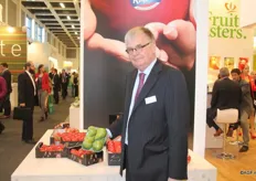 Dick Heijmans van Fruitmasters met de nieuwe peer P2829