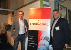 Rob Snel en Marco van der Velden van Logi label. Staan al jaren bij op de locatie direct bij binnenkomst van de beurshal.