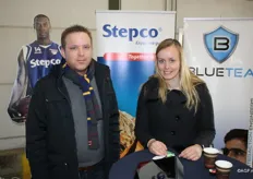 Max Wiertz en Karin Venner van BlueTea, dat een app ontwikkelde voor Teboza
