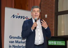 Cock van Bommel, voorzitter van Nima Foodchain & Agrimarketing opent het 2e AGF Marketing Event op de HAS Green Academy