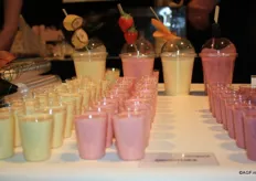 Ook smoothies slaan tegenwoordig erg aan bij de consument. Bonfait inspireerde de bezoekers met verschillende soorten smoothies.