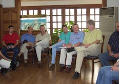 Meeting groothandelsmarkt, Tonny, Klaas, Gertjan, Kleine Willem, Martin en Kees.