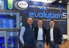 Neil Ashton, managing director van Packaging Automation, Jan Molenaar en Matty den Ridder van Het Packhuys.