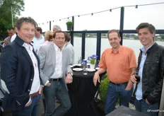 Jan van den Adel (DSI), Rob Mulder (Cool Control), Jean Martin Durieux (Olympic Food logistics) en Maarten van Fraassen (DSI)