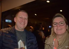 Stefaan Goethals met Cindy Pynaert van Fruitpaleis dat al meer dan 20 jaar in Lokeren gevestigd is