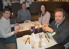 Koen Koolen (ZON Fruit&Vegetables), Edwin van Leeuwen, Lisa van Zon (beide Yex) en Bernd Feenstra (Xenia Europe)