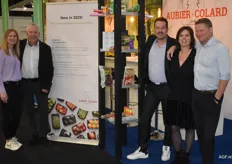 Veronique Dessers, Fred Rosier, Dimitri Gielen, Nathalie Kellens en Kristof Marinus van Aubier Colard. Leverancier van folie die 100% composteerbaar is.
