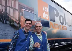 Vader en zoon: Robert (l) en Frank van der Pol