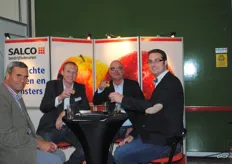 Proost in de stand van Salco! met Piet Meeuwse, Paul Vriend, Johan Muis en Martijn Meeuwse