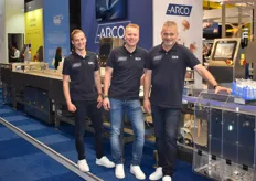 Giel, Roy en Ger, salesteam van Arco. Arco maakt o.a. weegmachines en checkwegers voor de paddenstoelensector. 