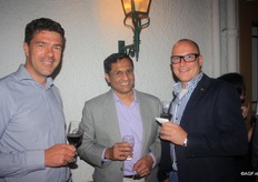 Rolf Vrolijk (Total Produce), Pravin D'Lima (Fresh Partners Pacific) Ltd en Wim van den Berg (Van Amerongen)