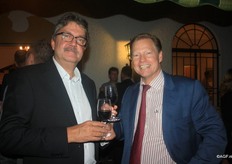 Anton Filippo (LBP) in gesprek met Karel Heijs (Messe Berlin)