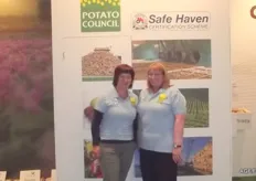 Sophie Lock and Margret Skinner from the Potato Council.