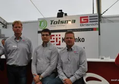 Sicco Zijlstra, Oles Kapitauckuk en Ruud Maat van de Tolsma Grisnich Group.