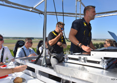 En na een countdown gingen we naar boven