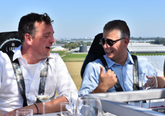 Job Struijk en Remon de Kleine amuseren zich prima