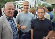 Erick van der Spek van Koos van Gaalen Transport met Jurre Woudenberg en Patrick Spigt van JH Wagenaar