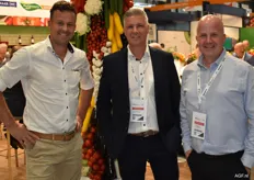 Barry Moeleker van Tummers Food Processing Solutions , Wim de Rijder van Famateq en Mattias Mergaert van Deprez Construct nv.