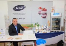 Debic, een merk van zuivelspecialiteiten van FrieslandCampina. Op de foto: Stef Peeters