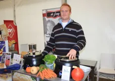 Bas van Abeelen van De Jong Food BV schepte graag soep op van Fijnko