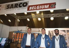Jaap van der Sar, Kevin Mertens en Wahid Payanda van Sarco Packaging. Het Nederlandse bedrijf is recent gestart met Sarco Packaging Belgium. Tijdens de Empack kwam het bedrijf voor het eerst naar buiten met hun vestiging in België
