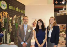 Het team van FME: Corné Verboom, Tanja Darrau en Esther Verburg. FME is gespecialiseerd in champignons