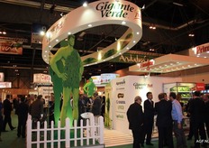 De stand van Gigante verde was best opvallend