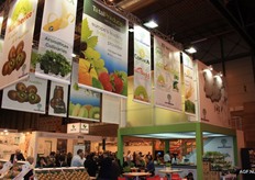 Op deze stand stonden veel verschillende bedrijven en merken gepresenteerd waaronder Zespri, Total Produce en Capespan