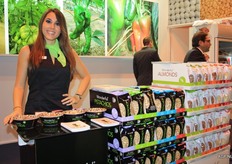 De presentatiedame van Wonderful Almonds en Wonderful Pistachios