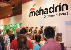 Een drukte van belang bij de stand van Mehadrin