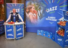 Voormalig fruithandelaar Jean Francois Biersmans promoot de Jazz-appel