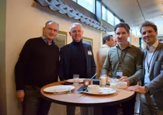 Jan Kazen en Marcel van Breeden (CapGemini) met Dries van den Elzen en Rolf Driessen van Peka Kroef