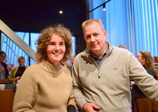 Wilma van den Oever (GroentenFruit Huis) met Chris Noordam (TopKrop)