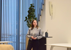 Lieske van der Waals tijdens haar presentatie over de trends in Vega/Vegan
