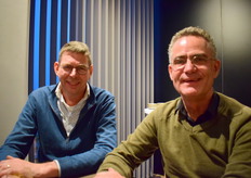 Peter Duijvestijn (Duijvestijn Tomaten) met William van der Riet (Axia Vegetable Seeds)