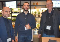 Wim Paans van Floor Foods BV (bekend van de groente Snaqs), Berkay Kenis van Luwian Fresh en Ron David van Quik's Potato Products bv