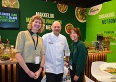 Eva Heuvink, Steve Passchyn, Jolien Goor van Bonduelle Food Service.