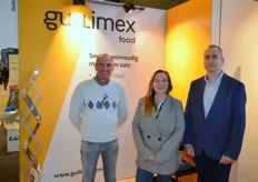 Jurgen Janssens, Annick van Nieuwenbergh en Sebastien Jottier van Gullimex Food.