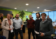 Maria Lagendijk (Kraaijeveld), Rogier Rook (Nature's Pride), Jaco van de Wijdeven (Buck Consultants), Thijs Janssen en Matthijs Montsma (GroentenFruit Huis)