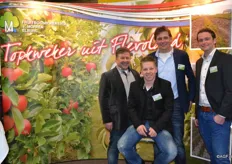 Jan Morren, Gerco Morren, Bert den Haan en Bert Klein van Fruitboomkwekerij J. Morren uit Elburg, Flevoland
