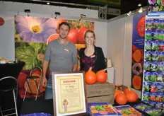 Frank Vosselman en Karin Brummel van de Bolster. Winnaar van de Ekoland Innovatieprijs 2014.