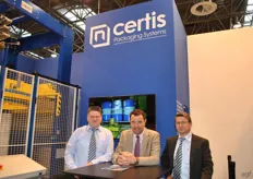 Garry De Wilde, Manuel Couwet en Eric Wuyts van Certis Packaging Systems.
