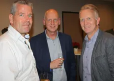 Louis Kester (Florpartners), Erjon Mulder (Van Leeuwen Truckservice) en Willem Nowee (Varekamp Coldstores)