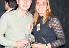 Ruud Sommerdijk en zijn partner Lisa Derks, Ruud is de compagnon van Tonnie van Eldijk