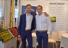 Pieter Devos en Louis De Cleene van Devos Group. Het is hun eerste beurs samen